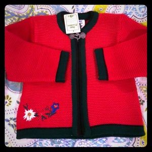 German cardigan with zipper